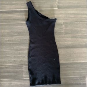 Urban Outfitters Black Ribbed Dress